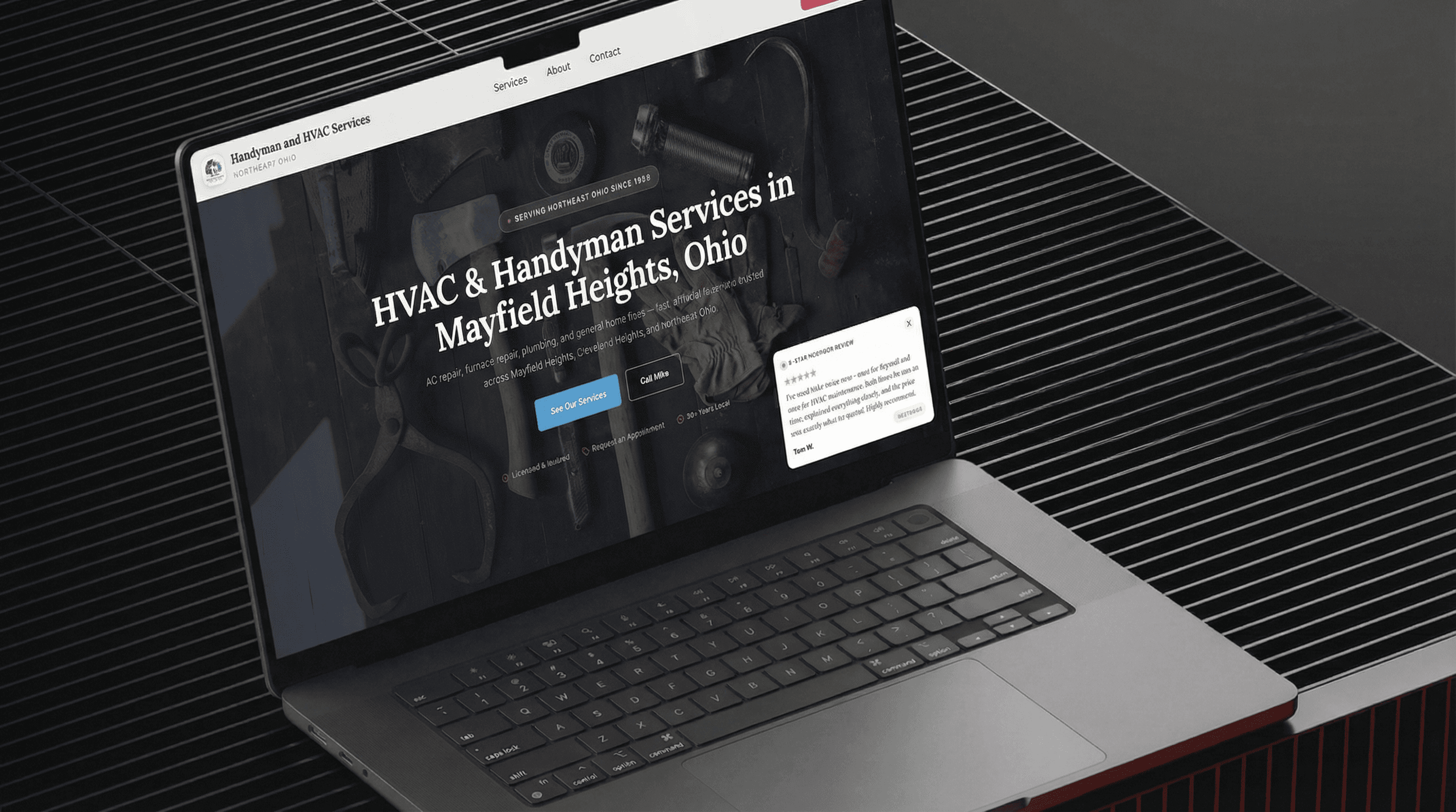 Mike's Handyman website preview